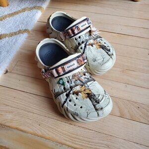 Crocs Echo Clog x Realtree Edge Men's Size 9 Womens Size 11 Camo Tree Bone Beige